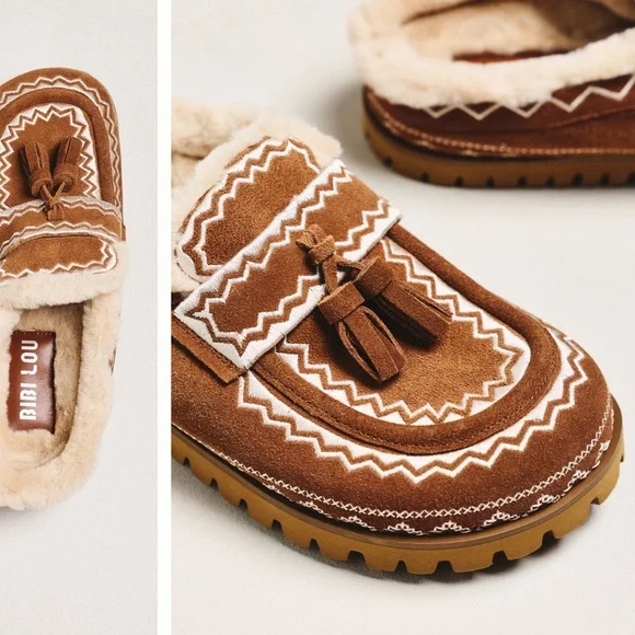 Bibi Lou Moc Contrast Tassel Flats - Picture 9 of 9